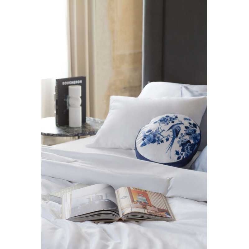 KING WHITE Satīna gultas veļas komplekts