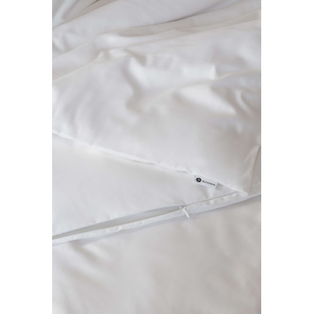 KING WHITE Satīna gultas veļas komplekts