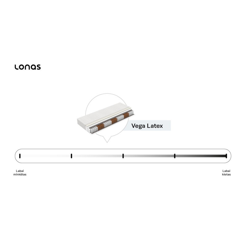 Čiužinys VEGA LATEX