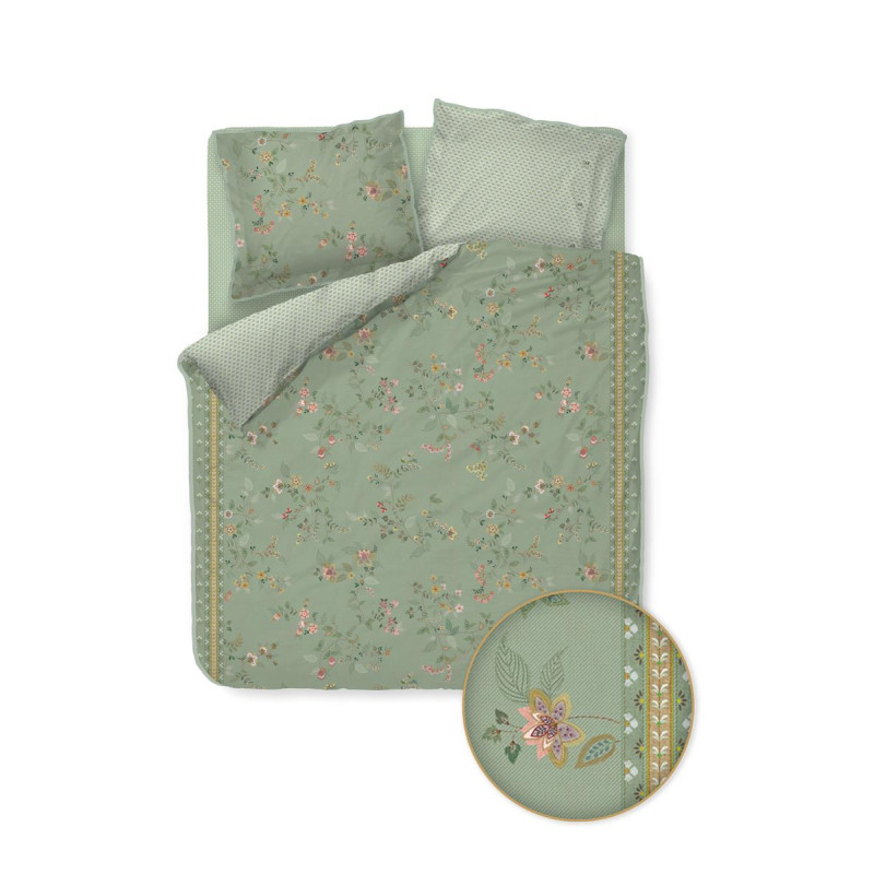 Gultas veļas komplekts Pip Studio Kili Flower Green