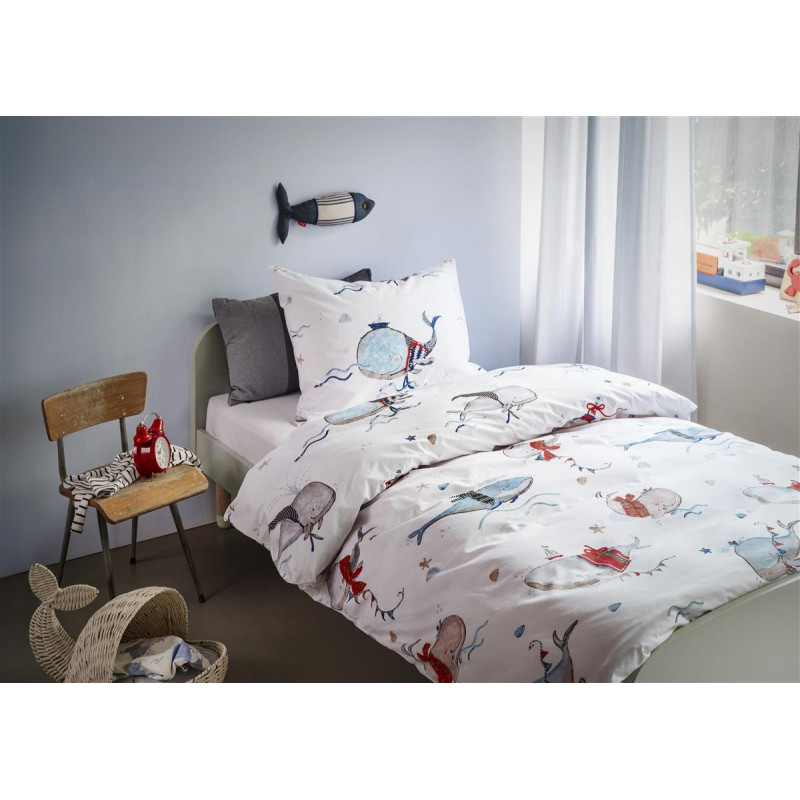 Gultas veļas komplekts Whaletastic Blue