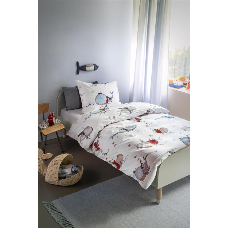 Gultas veļas komplekts Whaletastic Blue