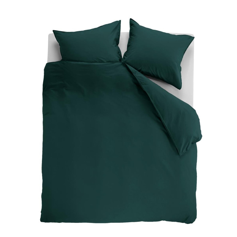 Gultasveļas komplekts Cotton Uni Dark Green