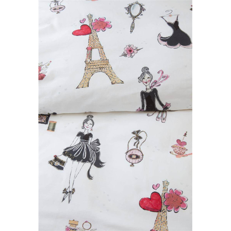 Gultas veļas komplekts Paris Girl Pink
