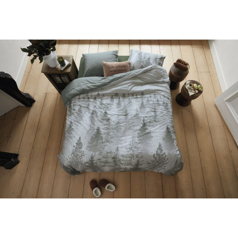 Gultas veļas komplekts Foggy Forest Green