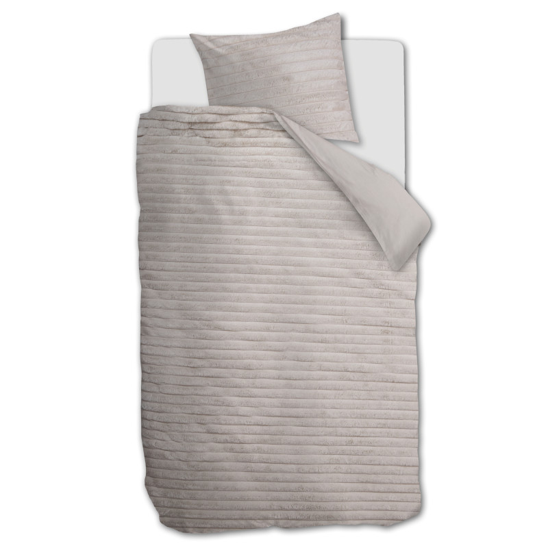 Gultas veļas komplekts Furry Stripes Off-white