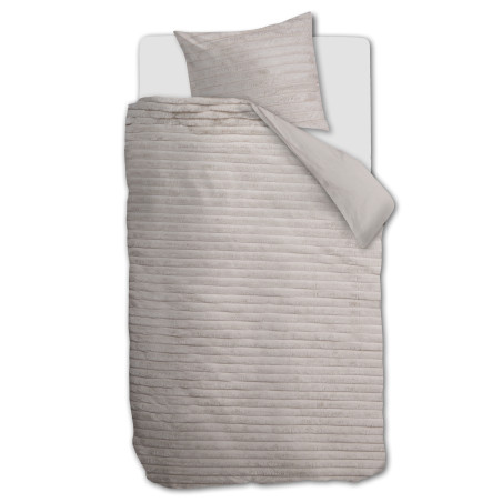 Gultas veļas komplekts Furry Stripes Off-white internetā