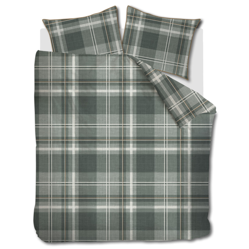 Gultas veļas komplekts Tartan Check Green
