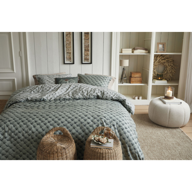 Gultas veļas komplekts Woven Wool Green