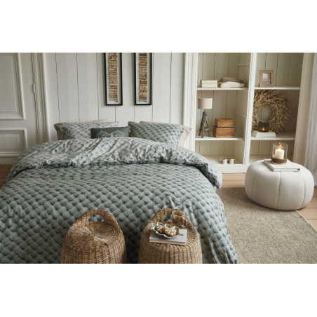 Gultas veļas komplekts Woven Wool Green