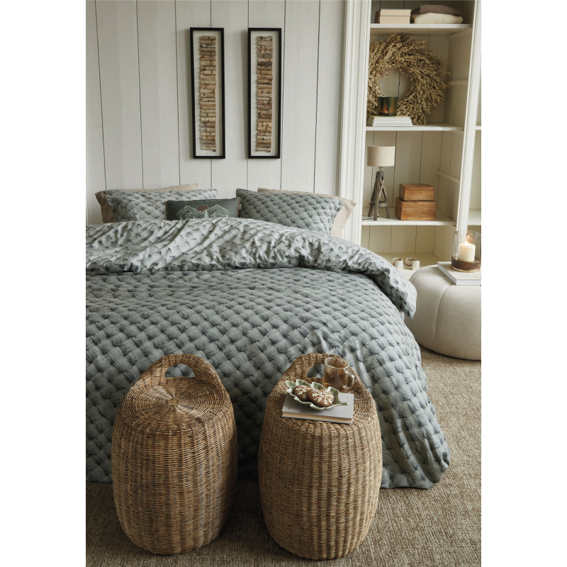 Gultas veļas komplekts Woven Wool Green