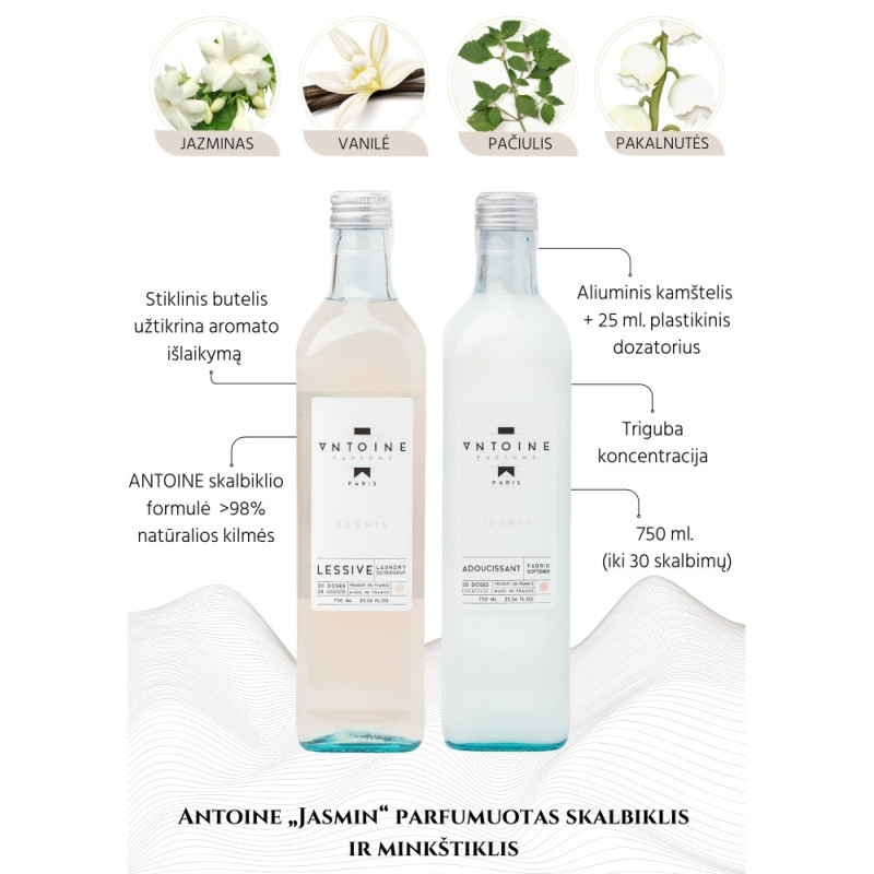 Veļas pulveris ANTOINE Jasmin