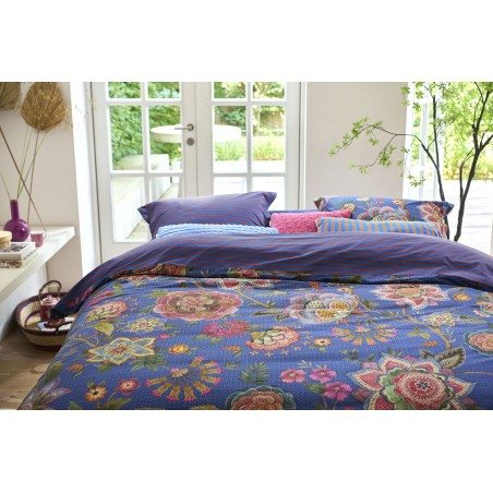 Perkala gultas veļas komplekts Bombay Bold Dark Blue