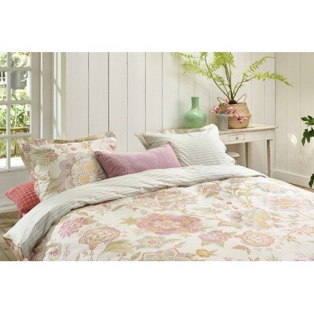 Perkala gultas veļas komplekts Bombay Bold Off-white