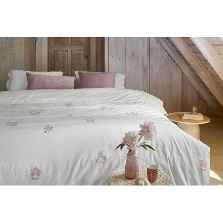 Perkala gultas veļas komplekts Mughal Flower Off-white