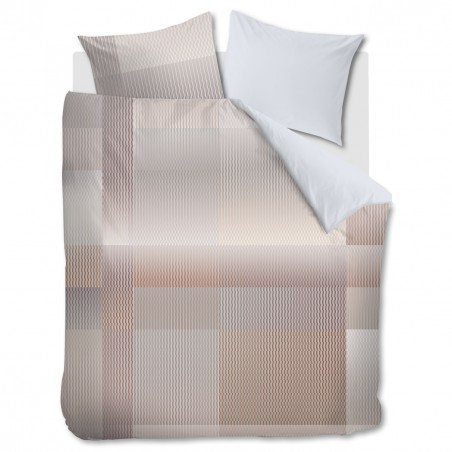 Satīna gultas veļas komplekts Digital Weave Grey Green