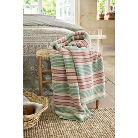 Plēds Pip Studio Bonsoir Combistripe Green