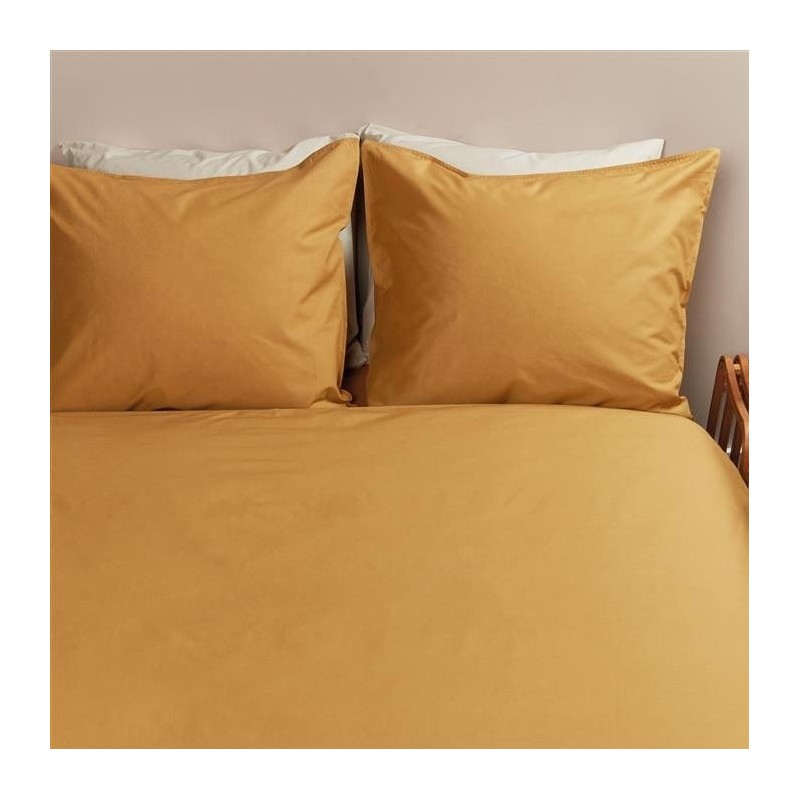 Spilvena pārvalks Cotton Uni Ochre