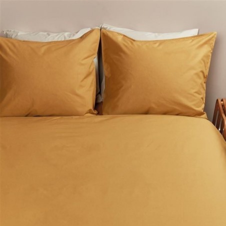 Spilvena pārvalks Cotton Uni Ochre