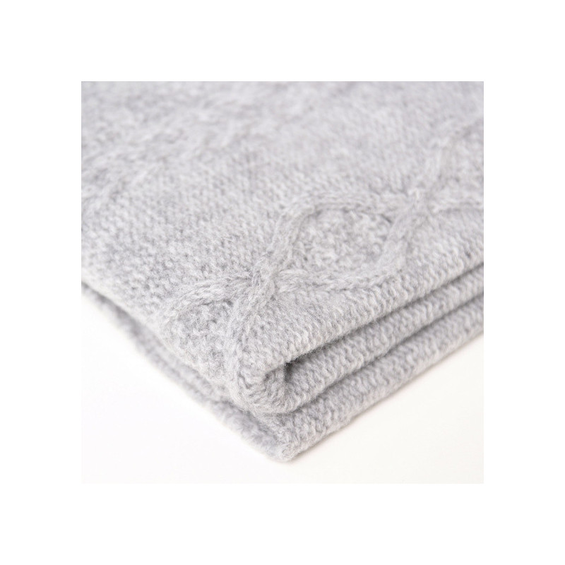 Merīnaitas vilnas pleds GREY DIAMOND